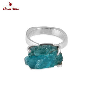 แหวนเงินสเตอร์ลิงแบบ925แหวนพลอยหยาบแบบธรรมชาติทำจากหินคริสโซเพรสเครื่องประดับสำหรับงานปาร์ตี้ผลิตที่เชื่อถือได้ - Product Image 3