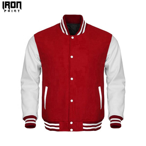 Nouvelle veste d'hiver en laine extérieure pour hommes Stand College Sports Letterman Bomber Coat Light Hood OEM Service disponible - Product Image 2