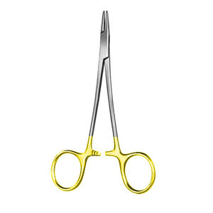 ที่จับเข็มผ่าตัดเว็บสเตอร์แบบเรียบเกรดผ่าตัด  แบบใช้ครั้งเดียว สีทองครึ่งตัว  ที่จับเข็มผ่าตัดเว็บสเตอร์แบบเรียบ TC - Product Image 5