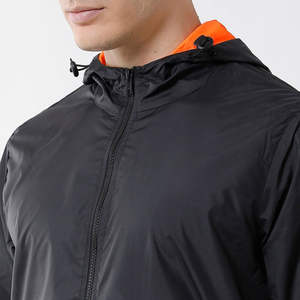 Chaqueta Cortavientos para Hombre, Nueva Moda, Color Liso, con Capucha, Precio Bajo, Logotipo Personalizado Impreso - Product Image 6