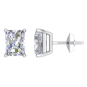 Super Quality 3.19 Cts Lab Grown <b>Emerald</b> Cut Diamond <b>Stud</b> <b>Earrings</b> for Women 9K Gold High End Jewelry VS1 Clarity IGI Certified - Product Image 2