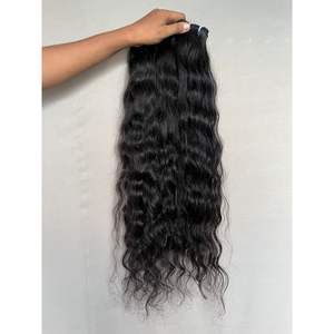 Extensions de cheveux humains bouclés bruts indiens 100% non traités, qualité naturelle 12A, styles incluant vague naturelle, lisse comme un bâton, 8 pouces, 28 pouces, 36 pouces - Product Image 1