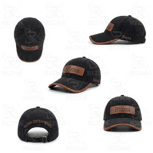 Gorra de Béisbol RIZNA de Sarga Vaquera, 6 Paneles, Ajustable, Unisex, Deportiva, Formal, Casual, con Logotipo Bordado en 3D en el Panel Frontal, Azul, de Algodón - Product Image 5