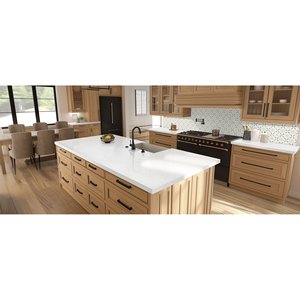 แผ่นควอตซ์กันน้ำ เป็นมิตรกับสิ่งแวดล้อม ทนความร้อน ดีไซน์ทันสมัย สำหรับผนังห้องน้ำและห้องครัว - Product Image 3