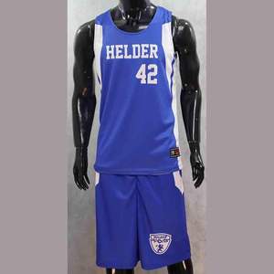 Nouveau design de vêtements de sport du fournisseur en gros Maillot de basket-ball réversible Ensemble court motif personnalisé Uniforme de basket-ball d'hiver - Product Image 1
