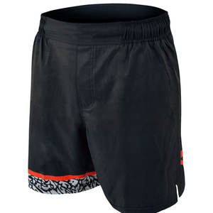 Hot Sale Spandex/Polyester Men's MMA Shorts <b>Elastic</b> Waist Mid Breathable Knitted Casual Loose Fit Quick Dry Sports Wear - Product Image 1