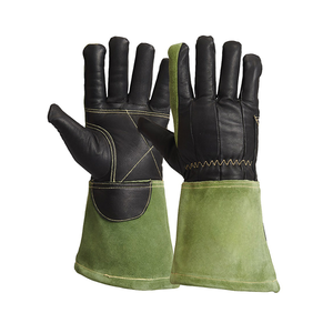 ถุงมืองานเชื่อมหนังวัวแบบแยกนิ้วกันไฟโลโก้ออกแบบได้ตามต้องการ - Product Image 6