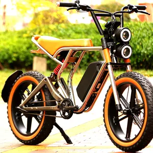 2022 thiết kế mới E xe đạp chất béo 20*4 đô thị đi lại Ebike cro-moly khung thép điện xe đạp leo núi Lớp 3 khung mới Ebike đi lại