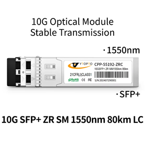 Module émetteur-récepteur <span class=keywords><strong>optique</strong></span> double <span class=keywords><strong>fibre</strong></span> YTOPTO 10G SFP+ ZR 1550nm 80km Duplex SMF DDM avec garantie de 3 ans pour longue portée - Product Image 3