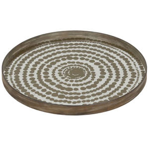 Bandeja de Servir Decorativa Hecha a Mano de Metal, Latón y Madera con Contenedor de Joyería de Diseño Premium de Lujo en Negro - Product Image 5