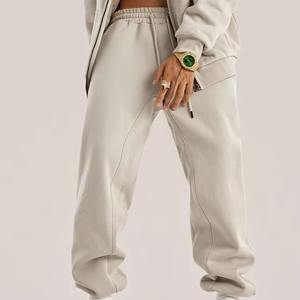 Personnalisé poids lourd coupe décontractée hommes polaire Joggers manchette élastique toile Streetwear ou salon Look personnalisable OEM commandes - Product Image 3