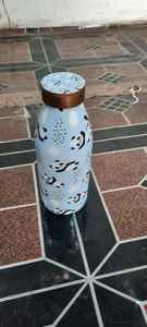 100% Copper Printed Design Water Bottle with Leak-Proof Advance Lid Unique Eco-Friendly <b>Disposable</b> Outdoor Yoga <b>Drinkware</b> - Product Image 6