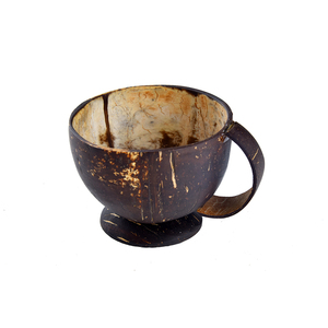 Tasse à café en coquille de noix de coco naturelle 100% de haute qualité disponible à un prix abordable - Product Image 1