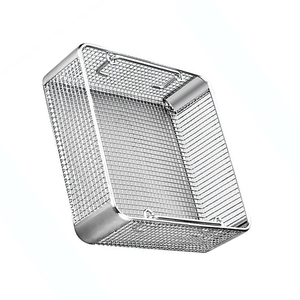 Holloware Surgical Mesh Wire Tray Dental Sterilization Mesh Tray Rack Mesh Box Stainless Steel Tray - Product Image 5
