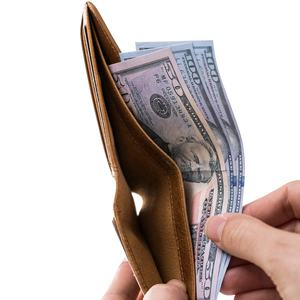 Cartera de cuero personalizada cartera plegable clásica personalizada delgada regalo desgastado Unisex monograma aniversario - Product Image 6