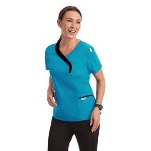 Nuevo Uniforme de Enfermera Transpirable para Mujer, OEM, Corte Regular, Conjuntos de Uniformes Médicos, Diseño de Hospital, Tejido de Punto con Estampado Térmico - Product Image 4