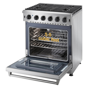 Réchaud à gaz pour appartement 30 pouces 120V autoportant 5 brûleurs 5.0 pieds cubes Réchaud à gaz naturel - Product Image 4