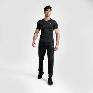 เสื้อยืดออกกำลังกายสีดำสไตล์วินเทจ - Product Image 4
