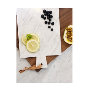 Planche à découper en marbre de pierre de qualité supérieure pour un accessoire de cuisine durable et une surface de cuisson élégante - Product Image 3