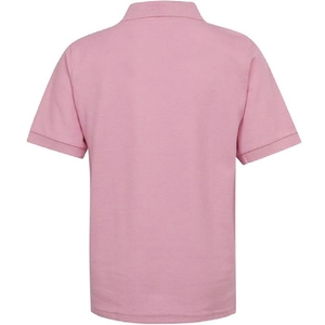 Polo rose pastel uni à manches courtes, design minimaliste et épuré, rose pâle décontracté, tissu respirant pour tous les jours - Product Image 2