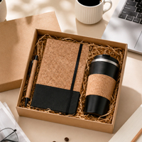Coffret Cadeau d'Affaires de Luxe Écologique en Liège avec Carnet, Stylo et Gobelet Isotherme – Idéal pour les Entreprises