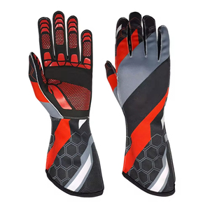 ถุงมือหนังแท้สำหรับมอเตอร์ไซค์ถุงมือหนังมอเตอร์ไซค์ดีไซน์ตามสั่ง - Product Image 4