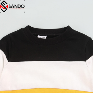 Conjunto con logotipo personalizado para niños, conjunto de chándal con estampado de cuello redondo para niños pequeños, ropa de bebé, chándales, conjuntos de chándal - Product Image 4