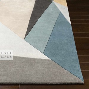100% nouvelle-zélande laine moderne grande surface tufté à la main géométrique Design tapis imprimé maison sol décor enfant porte tapis tapis - Product Image 1