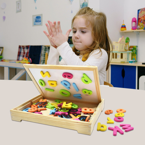 Set Educativo UCI Creative con Scatola Magnetica in Legno, <span class=keywords><strong>Lavagna</strong></span> <span class=keywords><strong>Bianca</strong></span>/Nera e Lettere e Numeri Colorati in EVA per l'Apprendimento dei Bambini - Product Image 2
