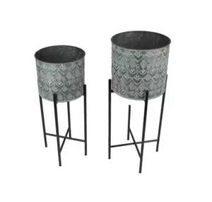 Maceta galvanizada de diseño atractivo, maceta hecha a mano de forma y tamaño personalizados para macetas más vendidas a bajo precio - Product Image 1