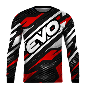 Maillot de motocross à manches longues pour garçons Can-Am, impression par sublimation, respirant, séchage rapide, % polyester, noir et jaune, course de moto - Product Image 3