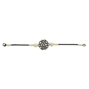Anatolia hecho a mano 999 plata esterlina tejido a mano negro blanco Kazaz cadena pulsera plata fina única Dianty joyería Unisex - Product Image 3