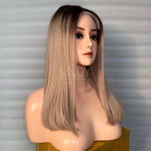 วิกผมสีออมเบรแบบบ๊อบ ราคาส่งจากโรงงาน ผมแท้เวียดนาม 100% วิกผมแบบติดลูกไม้ด้านหน้า ปี 2025 - Product Image 4