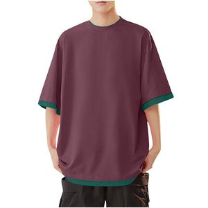 Logo imprimé de haute qualité 100% coton hommes t-shirts goutte épaule surdimensionné blanc T-Shirts fabricant hommes et femmes - Product Image 4