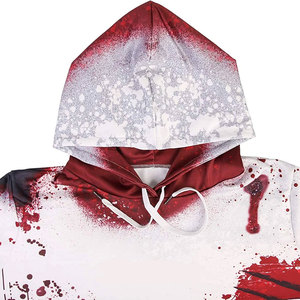 Sudadera con capucha personalizada de gran tamaño y de alta calidad para hombre, sudadera con cremallera Vintage para hombre, sudadera vaquera con sol desteñida desgastada y lavada con ácido - Product Image 3