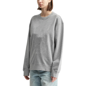 Sudaderas de mujer 2025, jerséis de punto con cuello redondo, insignia estampada de lavado ácido, gruesa, Otoño Invierno, Color sólido, ajuste holgado, hecho - Product Image 6