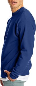 Sweat-shirt à col rond en polaire solide respirant de haute qualité pour hommes Logo personnalisé Pull décontracté - Product Image 2
