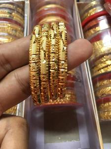 INDIAN MANUFACTURER BANGLES LIGHT WEIGHT Bracelet Handmade <b>Earrings</b> <b>3mm</b> Micro Gold Filled for African Women Regular WEAR - Product Image 3