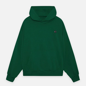 Sweat-shirt à capuche d'hiver de haute qualité pour hommes en tissu tricoté à motif solide - Product Image 2
