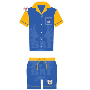 Ensemble de pyjama en satin brodé pour femmes de la sororité Sigma Gamma Rho |   Ensemble de pyjama en soie personnalisé pour femmes, sublimé, pour les soirées pyjama - Product Image 2