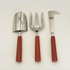 Professional <b>Garden</b> <b>Tool</b> Three Piece <b>Garden</b> <b>Set</b> Rake Fork Knife and Shovel Smooth Beech Grip Industrial Compost Accessories - Product Image 4