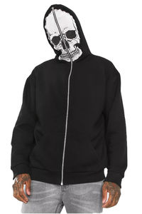 เสื้อฮู้ดมีซิปสำหรับผู้ชายเสื้อกันลมผ้าฝ้ายทำจากผ้าคอตตอนมีฮู้ดซิปออกแบบโลโก้ได้ตามต้องการ - Product Image 2