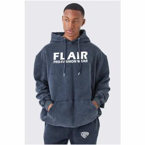 เสื้อมีฮู้ดแบบสวมหัวของผู้ชายผ้าคอตตอนออร์แกนิก100% โอเวอร์ไซส์ลายปักลูกปัดสำหรับฤดูหนาว - Product Image 4