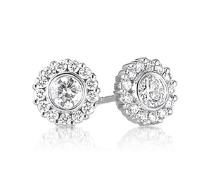 Pendientes de tuerca Topcarat para mujeres y niñas con piedra de circón, lo último y moderno - Product Image 1