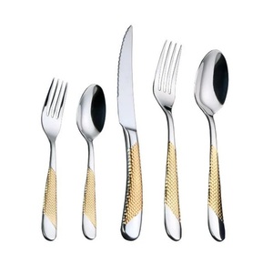 Ensemble de vaisselle écologique en acier inoxydable argenté miroir de designer de luxe occidental-4 pièces couteau cuillère fourchette couverts fête à la maison - Product Image 3