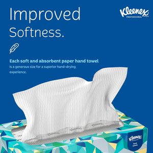 Toallas de Mano Kleenex Professional en Caja Pop-Up, 9" x 10.5", 120 Hojas/Caja, 18 Cajas/Caja de Transporte (01701) - Product Image 5