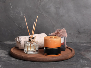 Assiettes de présentation en bois massif faites à la main les plus vendues décorations de mariage populaires polies ensembles de plats durables-commande minimum 50pcs - Product Image 5