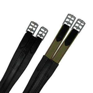 Cincha para Caballo Estilo Western, de Cuero Genuino, con Extremos Elásticos, Hebillas de Acero Inoxidable, Alta Calidad - Product Image 3