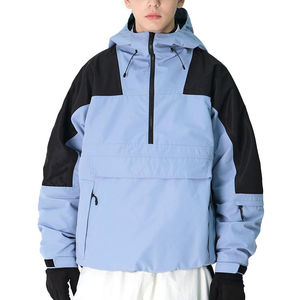 Veste de neige technique en toile à capuche personnalisée, unisexe, imperméable, coupe-vent, élégante, pour le snowboard et la randonnée - Product Image 1