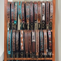 Nouveau luxe vente en gros usiné à la main en cuir remplacement bandoulière sangles de guitare personnalisé véritable cuir de vachette sac à bandoulière sangles
